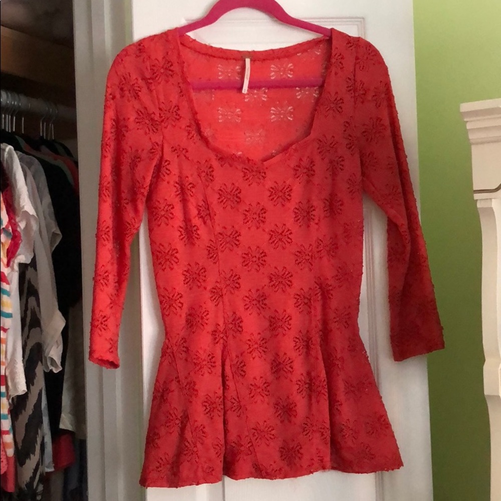 Free people 3/4 sleeve